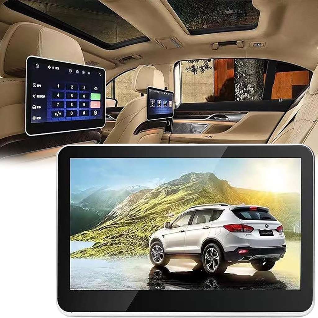 Écran Appuie-Tête HD 1080P avec Bluetooth et FM