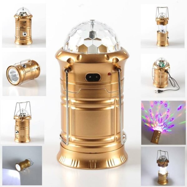 ⁦Lanterne de Camping 3-en-1 avec Éclairage d’Ambiance et Batterie Rechargeable⁩ - الصورة ⁦5⁩
