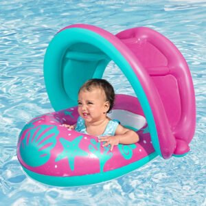 Bouée Gonflable pour Enfants avec Toit Anti-UV – Bestway 34091 | عوامة سباحة قابلة للنفخ للأطفال مع مظلة واقية من الشمس