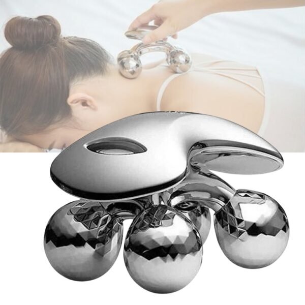 Masseur Manuel 4D Visage et Corps – Sans Électricité, Rotation 360°