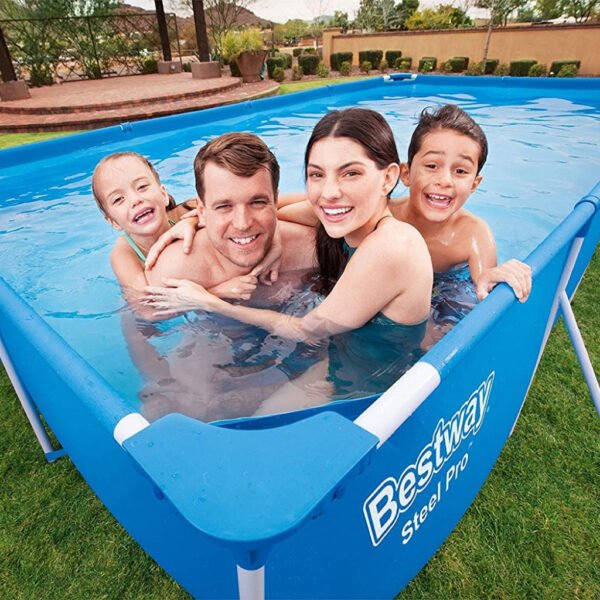 ⁦Piscine Tubulaire Rectangulaire Steel Pro 400 x 211 x 81 cm Bestway – مسبح عائلي بإطار قوي وسعة كبيرة⁩ - الصورة ⁦2⁩