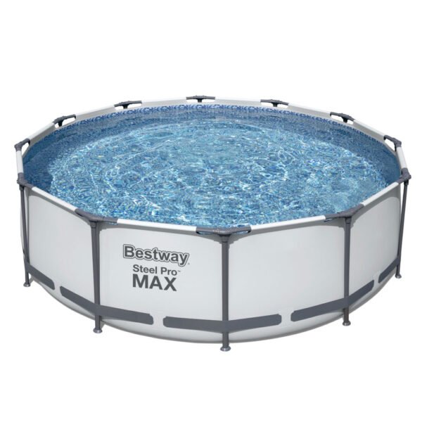 ⁦Piscine Tubulaire Bestway Steel Pro Max 366 x 100 cm avec Pompe et Échelle – مسبح عائلي مع مضخة وسُلّم⁩ - الصورة ⁦5⁩