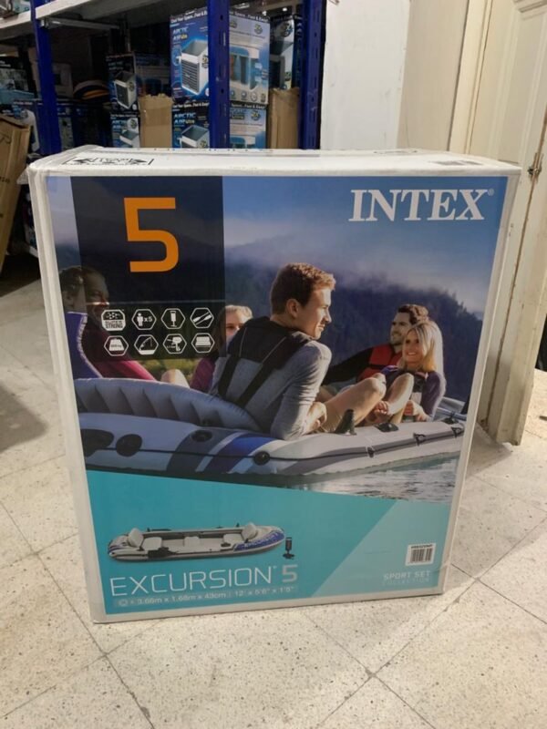 ⁦Bateau Gonflable Intex 68325EP – Grand Modèle avec 2 Rames et Pompe Incluse | قارب هوائي كبير مع مجاديف ومضخة من إنتكس⁩ - الصورة ⁦5⁩