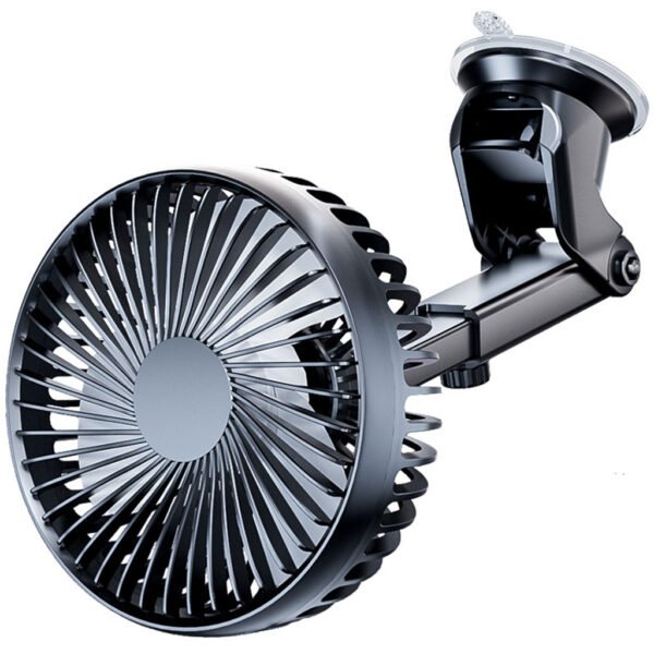 ⁦Ventilateur de Voiture Compact à Ventouse – Rotation 360° et USB⁩ - الصورة ⁦5⁩