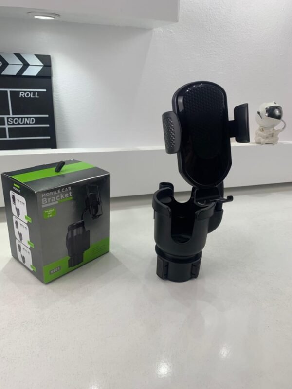 ⁦Support Téléphone Voiture avec Porte-Gobelet Intégré – Réglable & Rotatif⁩ - الصورة ⁦15⁩