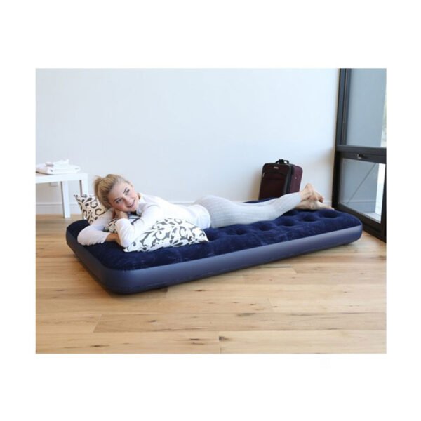⁦Matelas Gonflable Simple 185x76cm avec Revêtement Velours – Confort Intérieur et Extérieur⁩ - الصورة ⁦6⁩