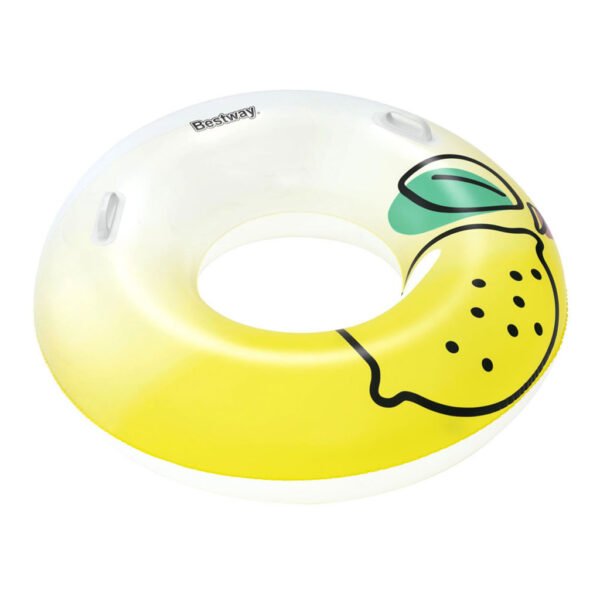 ⁦Bouée Gonflable Ronde 114 cm avec Poignées – Bestway 36448 عوامة دائرية قابلة للنفخ مع مقابض – بيست واي 36448⁩ - الصورة ⁦4⁩