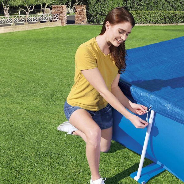 ⁦Bâche de Piscine Rectangulaire 259 x 170 cm en PE Bestway 58105 – غطاء مسبح مستطيل بولي إيثيلين⁩ - الصورة ⁦2⁩