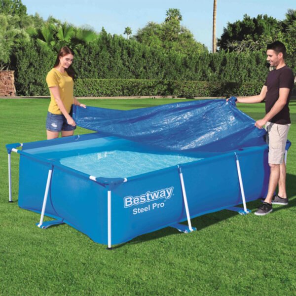 Bâche de Piscine Rectangulaire 259 x 170 cm en PE Bestway 58105 – غطاء مسبح مستطيل بولي إيثيلين