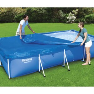 Bâche de Piscine Rectangulaire 400 x 211 cm en Polyéthylène Bestway 58107 – غطاء مسبح مستطيل كبير