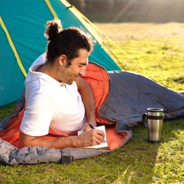 ⁦Sac de Couchage Mummy Ultra-Isolant – Compact et Léger⁩ - الصورة ⁦4⁩