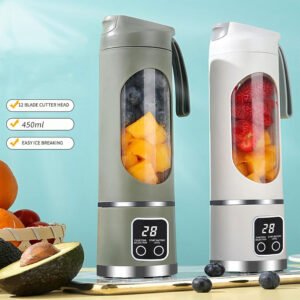 Mini Blender Portable USB 1500 ml – Presse-Agrumes Rechargeable avec Sécurité Intelligente