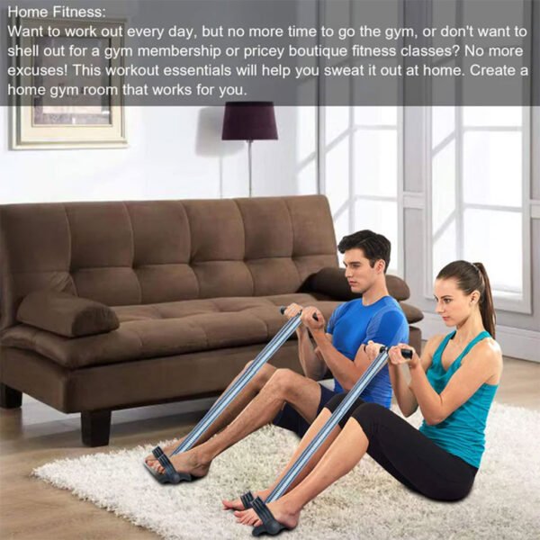⁦Bande de Résistance à Pédale Renforcée – Exercice Abdos, Bras et Jambes – Version Ressort Durable⁩ - الصورة ⁦5⁩