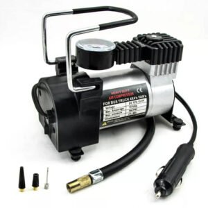 Kit de Réparation de Pneus Moto & Compresseur 12V – Clous Anti-crevaison + Pompe Haute Pression