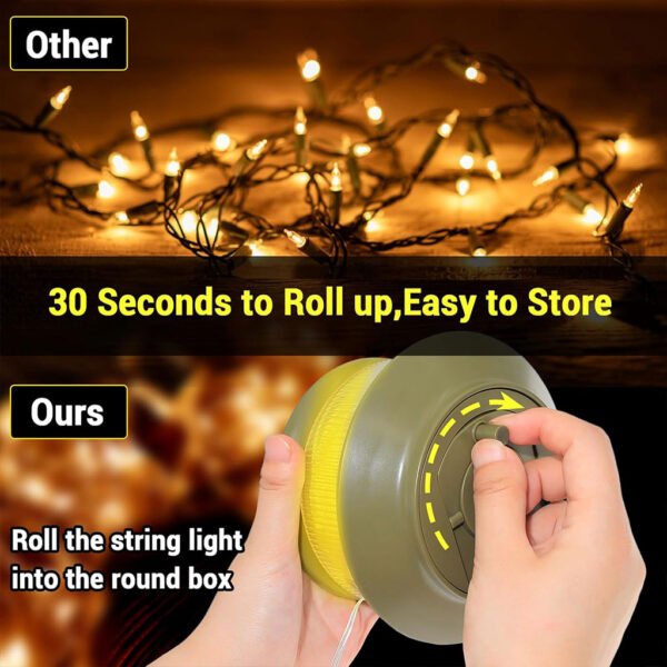 ⁦Guirlande lumineuse de camping 20 m avec enrouleur rapide سلك إضاءة للتخييم بطول 20 متر مع بكرة تخزين سريعة⁩ - الصورة ⁦3⁩