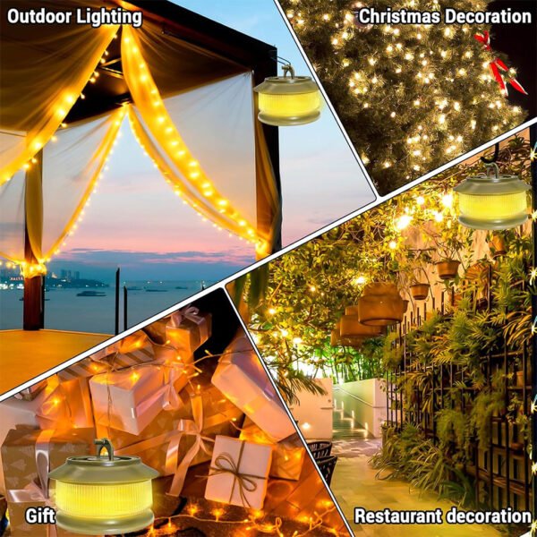 ⁦Guirlande lumineuse de camping 20 m avec enrouleur rapide سلك إضاءة للتخييم بطول 20 متر مع بكرة تخزين سريعة⁩ - الصورة ⁦7⁩