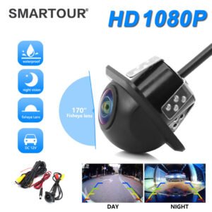 Caméra de Recul Grand Angle 170° avec Vision Nocturne – Étanche et Haute Résolution
