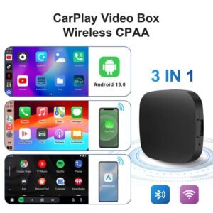 Boîtier CarPlay Sans Fil Android 13 – Multimédia et Streaming Intégrés