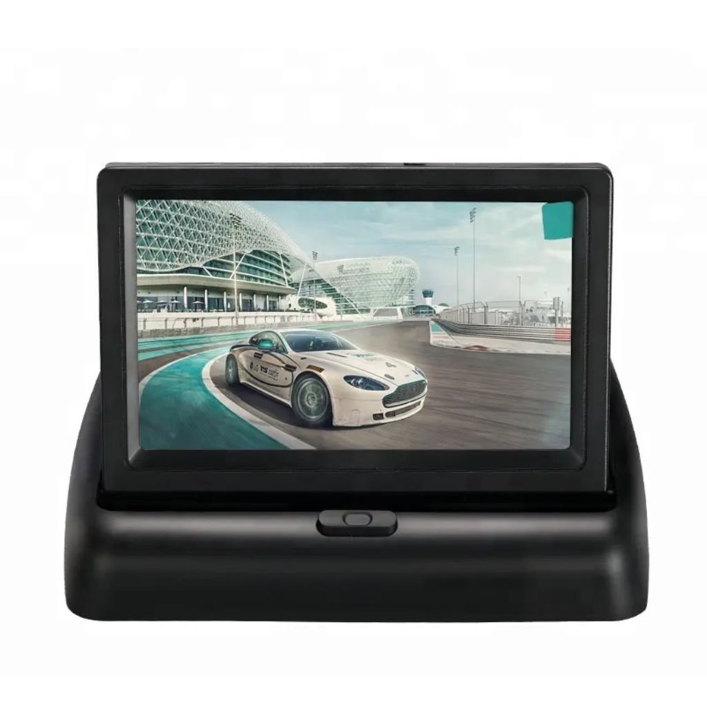 Moniteur Voiture LCD 4,3” Pliable et Universel