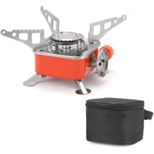 Mini Réchaud à Gaz Pliable en Métal – Spécial Camping موقد غاز محمول وقابل للطي للتخييم