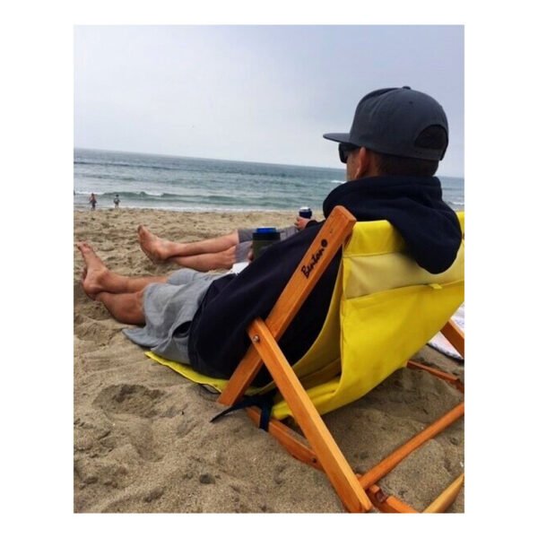 ⁦Chaise de Plage Réglable 3 Positions avec Poche de Rangement – كرسي شاطئ قابل للتعديل بثلاث وضعيات⁩ - الصورة ⁦6⁩