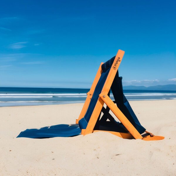⁦Chaise de Plage Réglable 3 Positions avec Poche de Rangement – كرسي شاطئ قابل للتعديل بثلاث وضعيات⁩ - الصورة ⁦5⁩