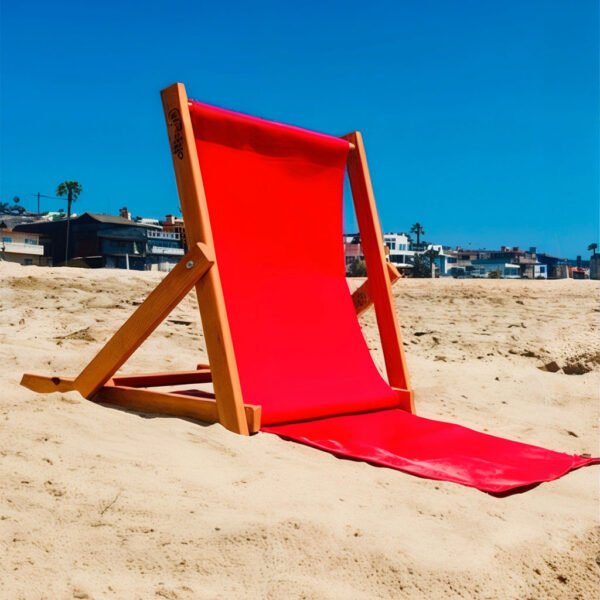 Chaise de Plage Réglable 3 Positions avec Poche de Rangement – كرسي شاطئ قابل للتعديل بثلاث وضعيات