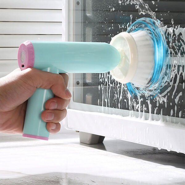 ⁦Brosse de Nettoyage Électrique Sans Fil – Rechargeable et Multifonction⁩ - الصورة ⁦5⁩