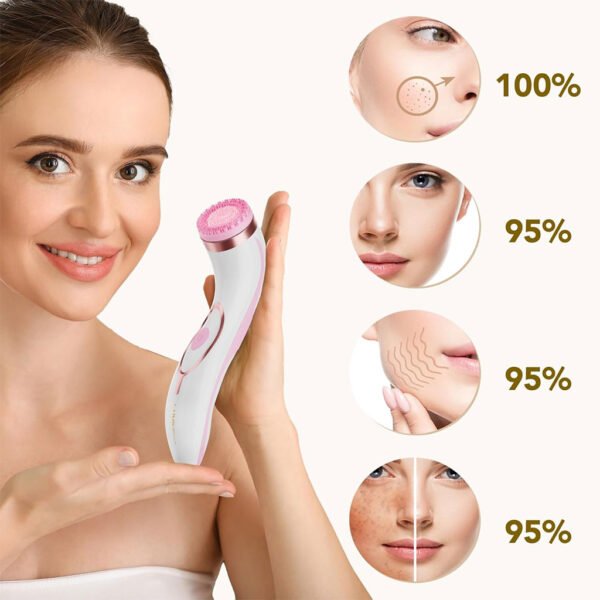 ⁦Brosse Nettoyante Visage Électrique à Micro-Vibrations Étanche – فرشاة تنظيف الوجه⁩ - الصورة ⁦7⁩