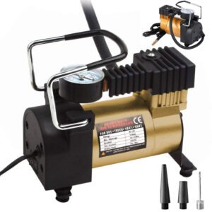 Compresseur d’Air Portable 150PSI – 12V avec 3 Embouts Polyvalents