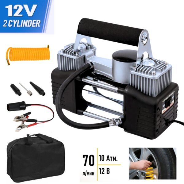 Compresseur Portable Haute Pression – Voiture, SUV, Moto & Plus