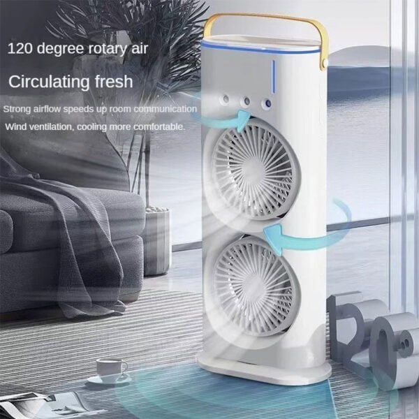 ⁦Ventilateur Refroidisseur Silencieux à Eau et Glace – Portable et Économique⁩ - الصورة ⁦2⁩