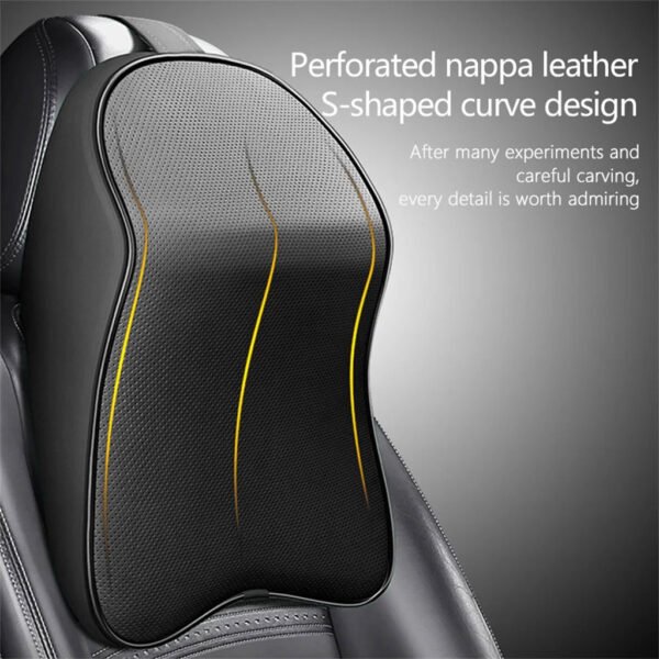 ⁦Appui-tête Voiture Confort Mousse Mémoire – Universel et Lavable⁩ - الصورة ⁦6⁩