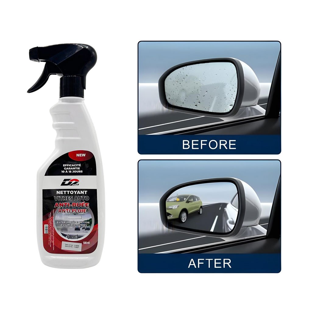 Spray Anti-Pluie & Anti-Buée pour Vitres – 500 ml - الصورة 3