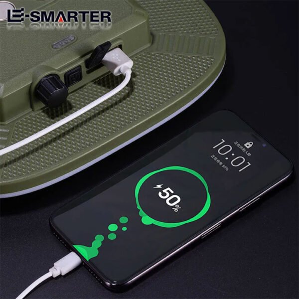 ⁦Lampe de Camping 13000mAh – 4000LM avec Power Bank مصباح تخييم قوي مع باور بانك 13000 مللي أمبير و4000 لومين⁩ - الصورة ⁦6⁩