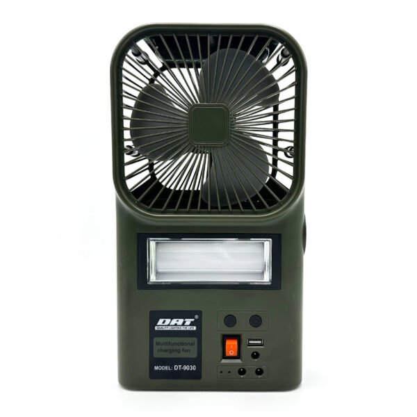 Kit Ventilateur et Lampe Multifonction avec Panneau Solaire , Idéal pour les Sorties et Coupures de Courant
