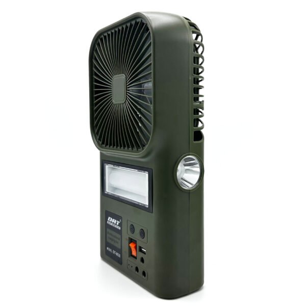 ⁦Kit Ventilateur et Lampe Multifonction avec Panneau Solaire , Idéal pour les Sorties et Coupures de Courant⁩ - الصورة ⁦4⁩