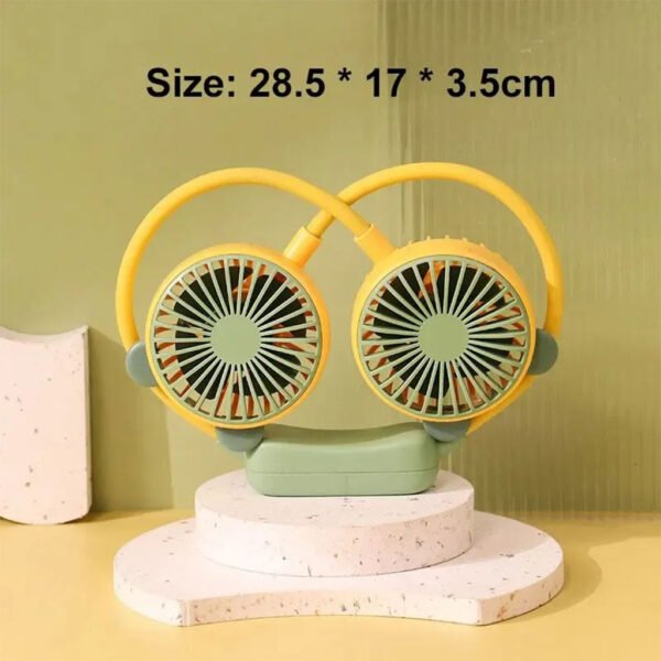 ⁦Ventilateur Tour de Cou Portable – Réglable 360° et Mains Libres⁩ - الصورة ⁦4⁩