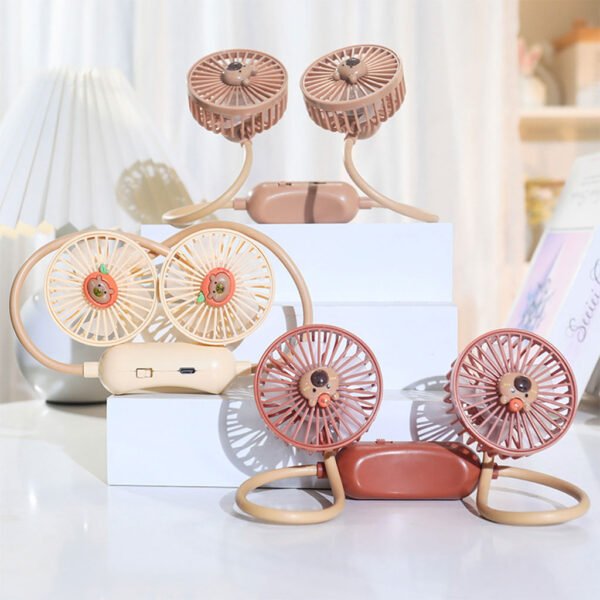 ⁦Ventilateur Tour de Cou Portable – Réglable 360° et Mains Libres⁩ - الصورة ⁦3⁩