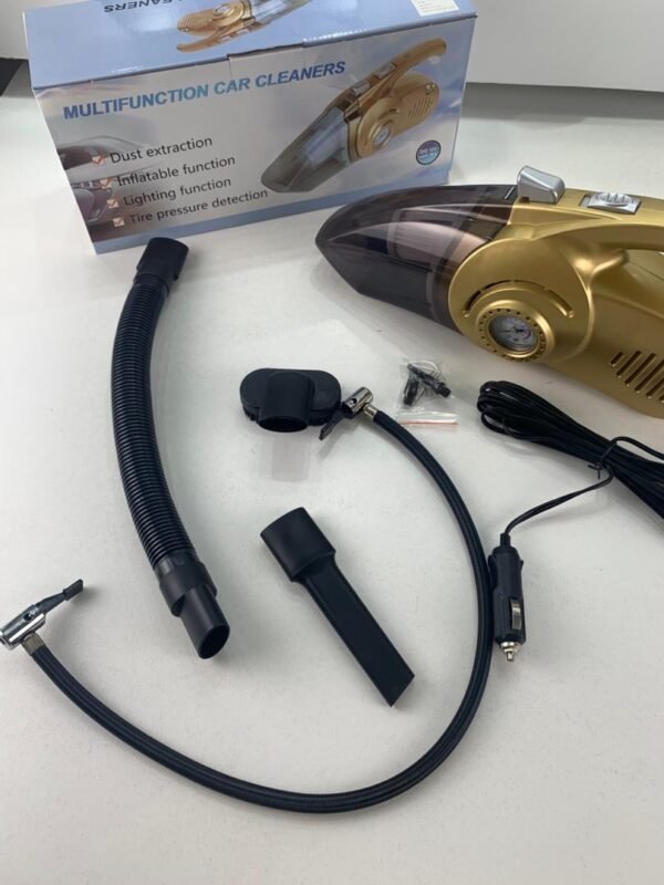 ⁦Aspirateur Voiture 2-en-1 avec Gonfleur Numérique et LED⁩ - الصورة ⁦4⁩