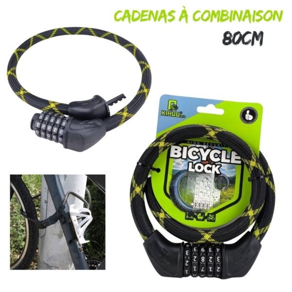 ⁦Cadenas à Combinaison 80 cm – Sécurité KIHUU LOCK⁩ - الصورة ⁦4⁩
