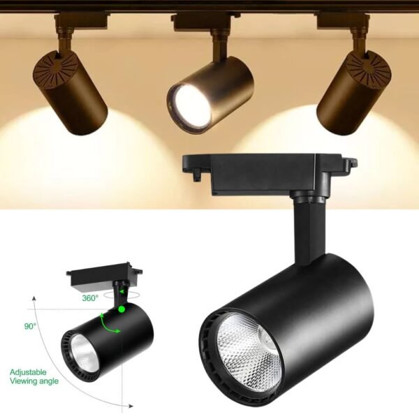 Spot LED Rail COB 40W – Éclairage Directionnel Haute Performance