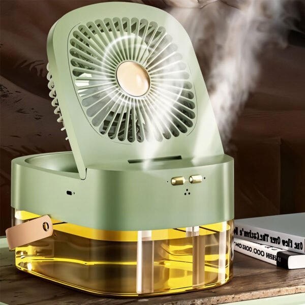 ⁦Ventilateur Brumisateur Portable à Double Buse avec Télécommande⁩ - الصورة ⁦6⁩