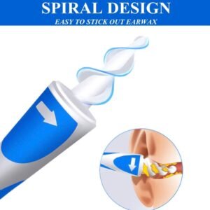 Cure-Oreilles en Silicone Spiralé – Nettoyage Doux et Réutilisable