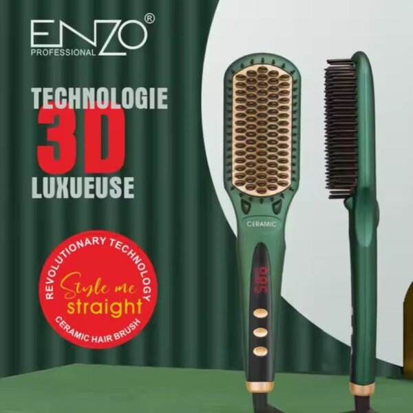 Brosse Lissante ENZO EN-4105 – Lissage Rapide et Brillant