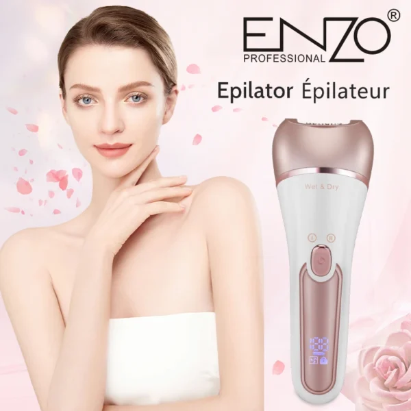 ⁦Épilateur ENZO Étanche – Soin Complet Corps & Visage⁩ - الصورة ⁦7⁩