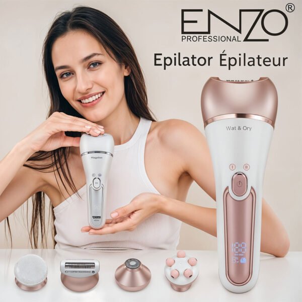 ⁦Épilateur ENZO Étanche – Soin Complet Corps & Visage⁩ - الصورة ⁦2⁩