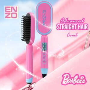 Brosse Lissante ENZO Barbie – Lissage Soin & Technologie Ionique