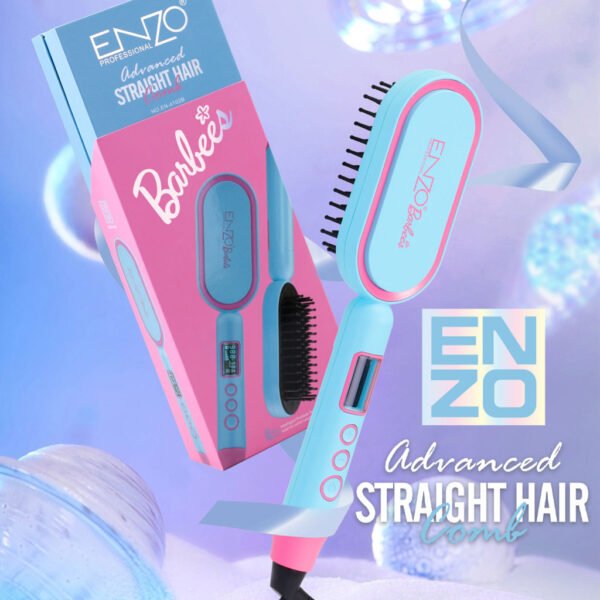 ⁦Brosse Lissante ENZO Barbie – Lissage Soin & Technologie Ionique⁩ - الصورة ⁦5⁩