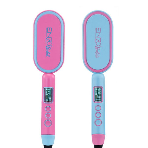 ⁦Brosse Lissante ENZO Barbie – Lissage Soin & Technologie Ionique⁩ - الصورة ⁦2⁩